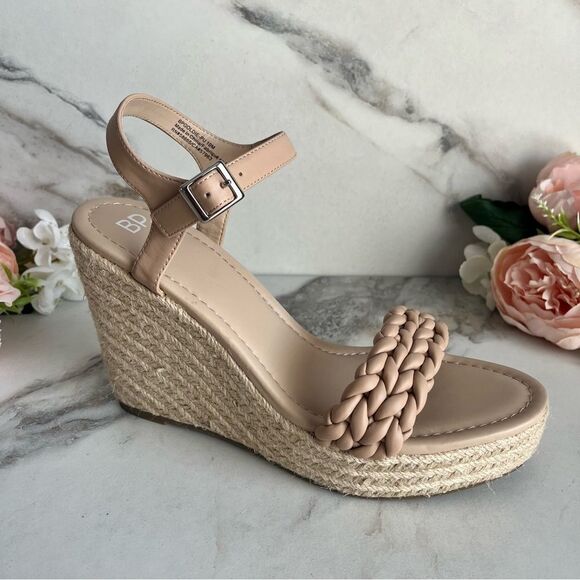 BP Goldie Braided Wedge Sandal in Beige Size 10 NEW - Picture 5 of 16